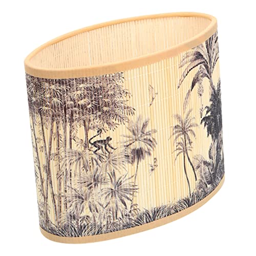 HOLIDYOYO Tropischer Rattan Lampenschirm Ovaler Lampenschirm für Tischlampe Vintage Stil Dekorative Abdeckung für Schlafzimmer und Wohnzimmer Einfache Installation für Zuhause und Hotel HOLIDYOYO Tropischer Rattan Lampenschirm Ovaler Lampenschirm für Tischlampe Vintage Stil Dekorative Abdeckung für Schlafzimmer und Wohnzimmer Einfache Installation für Zuhause und Hotel von HOLIDYOYO