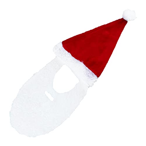 HOLIDYOYO Weihnachtsmütze mit Schnurrbart für Erwachsene Realistisches Santa Claus Kostüm Leichte Party zubehör Festliches Design Einheitsgröße Passend für Nikolaus Weihnachtsfeier HOLIDYOYO Weihnachtsmütze mit Schnurrbart für Erwachsene Realistisches Santa Claus Kostüm Leichte Party zubehör Festliches Design Einheitsgröße Passend für Nikolaus Weihnachtsfeier von HOLIDYOYO
