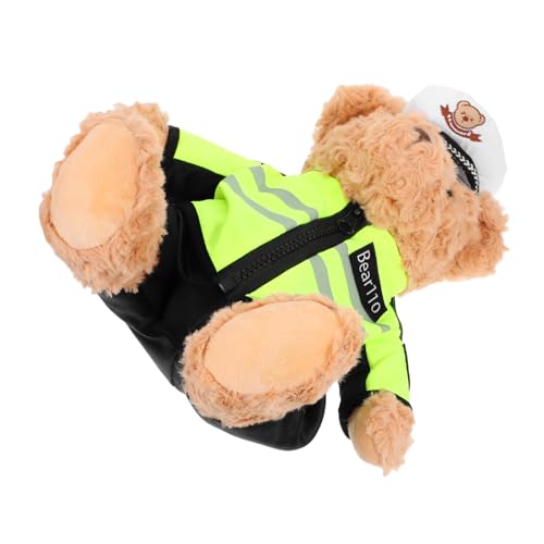 HOLIDYOYO -stofftier, Flauschiges Stofftier, Realistische Bären-plüschpuppe, Flauschiges Plüschtier, Polizeibär-plüschpuppe, Stofftier Für Mädchen Und Jungen HOLIDYOYO -stofftier, Flauschiges Stofftier, Realistische Bären-plüschpuppe, Flauschiges Plüschtier, Polizeibär-plüschpuppe, Stofftier Für Mädchen Und Jungen von HOLIDYOYO