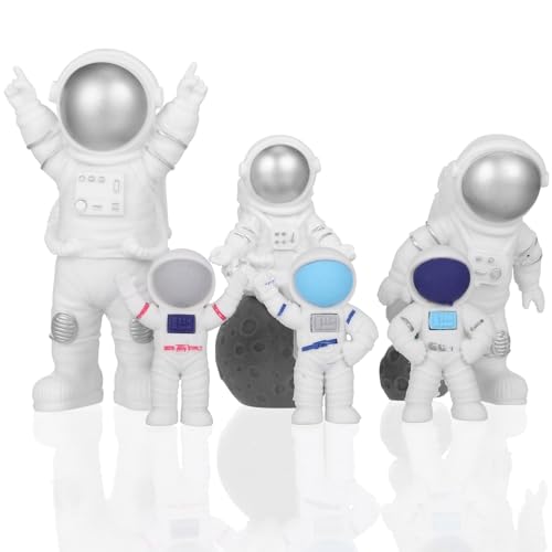 HOLIDYOYO 1 Satz Astronauten modell Weltraum-Kuchenaufsatz dekorative süßes geschenke für kinder Autos Schreibtisch Schmuckstücke Ornamente schmücken 3-teiliges Set PVC von HOLIDYOYO