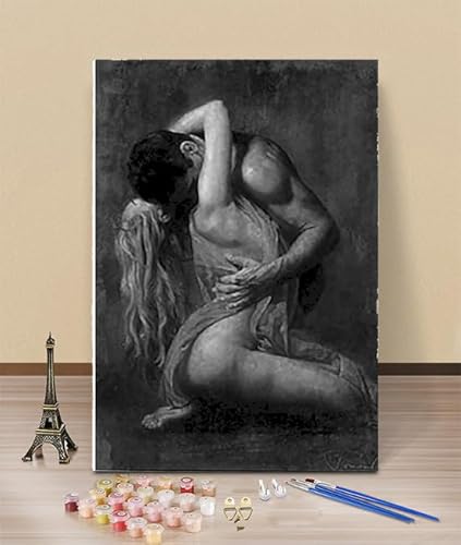HOLXSW Malen Nach Zahlen Paar sexy nackt ErwachseneBastelset Erwachsene undGemäldefür Erwachsene ab 10Jahren ab 10Jahre Junge Mädchen (40 x 50 Rahmenlos) von HOLXSW