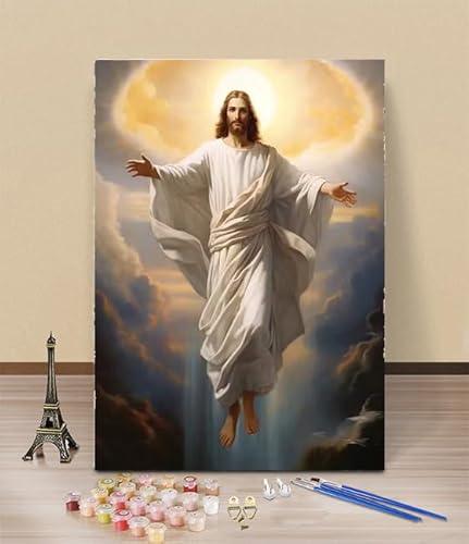 HOLXSW Malen nach Zahlen für Erwachsene Jesus 063 DIY Handgemalt Ölgemälde Set für Anfänger und Jugendliche3 Pinsel undideal als Geschenk oder zur Heimdekoration HOLXSW Malen nach Zahlen für Erwachsene Jesus 063 DIY Handgemalt Ölgemälde Set für Anfänger und Jugendliche3 Pinsel undideal als Geschenk oder zur Heimdekoration von HOLXSW