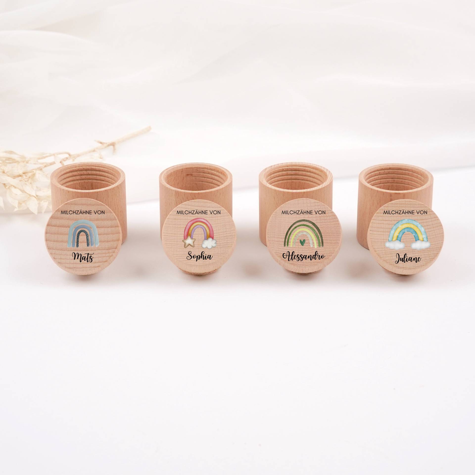 Milchzahndose Regenbogen; Zahndose Für Milchzähne ; Zahnfee; Aus Buchenholz Mit Namen; Geschenk; Aquarell Milchzahndose Regenbogen; Zahndose Für Milchzähne ; Zahnfee; Aus Buchenholz Mit Namen; Geschenk; Aquarell von HOLZKINO