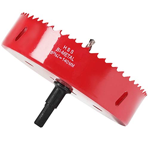 Lochsäge Bohrer 140mm, Schnellarbeitsstahl HSS M42 Bi-Metall Lochbohrer, Lochfräser mit Sechskant-Schaft und Bohrer für Holz, Rigips, Kunststoffe und Trockenbau Lochsäge Bohrer 140mm, Schnellarbeitsstahl HSS M42 Bi-Metall Lochbohrer, Lochfräser mit Sechskant-Schaft und Bohrer für Holz, Rigips, Kunststoffe und Trockenbau von HOME COMPOSER