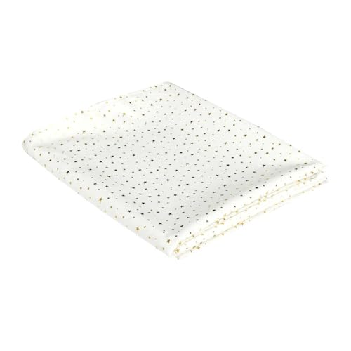 HOME DECO FACTORY Tischdecke aus Polyester, Sternmotiv, 140 x 250 cm, goldfarben von HOME DECO FACTORY