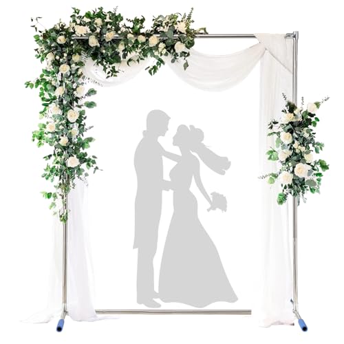 HOME RIGHT Bogen-Hintergrundständer, 2,7 x 1,5 m, Metall, quadratisch, für Zeremonie, quadratisch, Edelstahl-Hintergrundständer für Partys, Hochzeiten, Geburtstage, Jubiläen, Babypartys HOME RIGHT Bogen-Hintergrundständer, 2,7 x 1,5 m, Metall, quadratisch, für Zeremonie, quadratisch, Edelstahl-Hintergrundständer für Partys, Hochzeiten, Geburtstage, Jubiläen, Babypartys von HOME RIGHT