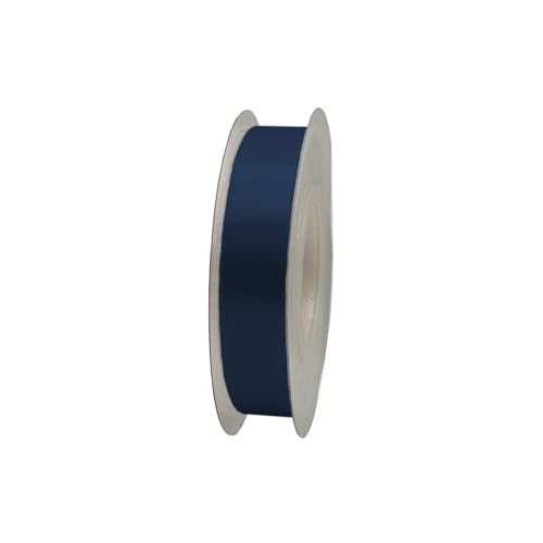 Satinband, 15 mm x 22 m, Geschenkband, Satinband, Geschenkband, dekoratives Band, Stoff (Marineblau, 1.5 cm x 22 m) von HOME SOLAZZIA