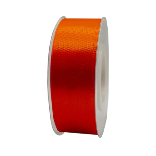 Satinband, 25 mm x 22 m, Geschenkband, Satinband, Geschenkband, dekoratives Band, Stoff (orange, 2.5 cm x 22 m) Satinband, 25 mm x 22 m, Geschenkband, Satinband, Geschenkband, dekoratives Band, Stoff (orange, 2.5 cm x 22 m) von HOME SOLAZZIA