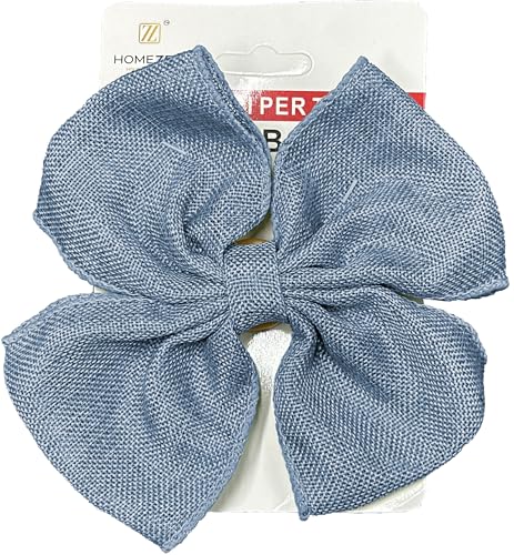 HOME ZEN HOUSEHOLD LINEN Chiffon Raffhalter Schleife Ästhetische Vorhang Clip Art Ribbon für Dekoration für Wohnzimmer zu Hause (Hellblau) von HOME ZEN HOUSEHOLD LINEN