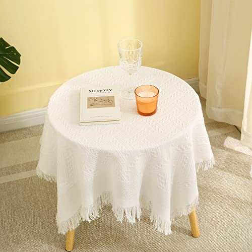 HOMECOOL Quadratische kleine Tischdecke, Häkeltischdecke für runden Couchtisch, 86,4 x 86,4 cm, Milchweiß HOMECOOL Quadratische kleine Tischdecke, Häkeltischdecke für runden Couchtisch, 86,4 x 86,4 cm, Milchweiß von HOMECOOL