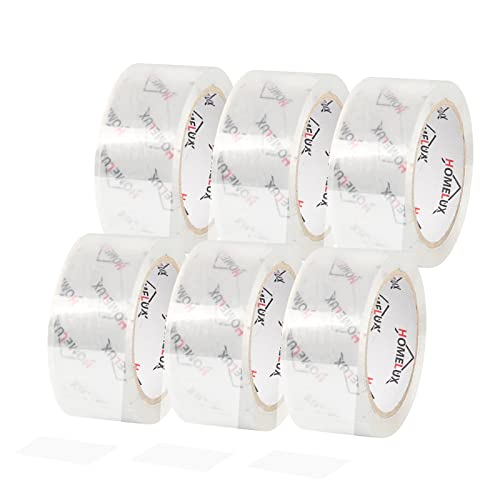 HOMELUX 144 Rollen Paketklebeband Paketband Klebeband Transparent Packband Verpackungsband - 66m Lang 55mm Breit - Transparent - Stark Haftend und Reißfestigkeit - Für Verpacken, Versand und Umzug von HOMELUX