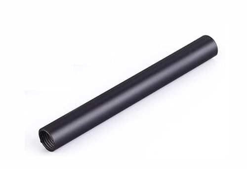 HOMEXO Schwarzes Innengewinderohr M10 Innengewinde Verbindungsrohr an beiden Enden, 100-1000 mm Hohle gerade Stange, Beleuchtungszubehör DIY Kohlenstoffstahl 2 Stück(M10x600mm) von HOMEXO