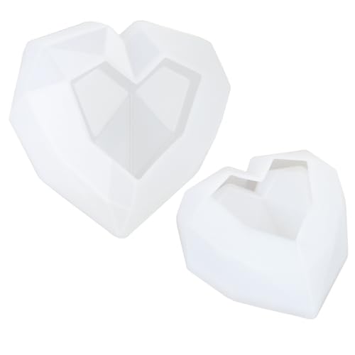 Herzförmige 3D-Formen aus Kunstharz, Herz-Silikonformen für Epoxidharz, Glasform mit Deckel, Herz, Epoxidharz, Formen für DIY-Schmuckkästchen, Süßigkeitenglas Herzförmige 3D-Formen aus Kunstharz, Herz-Silikonformen für Epoxidharz, Glasform mit Deckel, Herz, Epoxidharz, Formen für DIY-Schmuckkästchen, Süßigkeitenglas von HOMICO