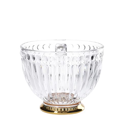 HOMLA Barrel Teetasse Transparent im Vintage Stil - Funktionaler Becher mit Eleganter Musterung - Für Partys Bankette Teeservice - Fassungsvermögen 0,36 l HOMLA Barrel Teetasse Transparent im Vintage Stil - Funktionaler Becher mit Eleganter Musterung - Für Partys Bankette Teeservice - Fassungsvermögen 0,36 l von HOMLA