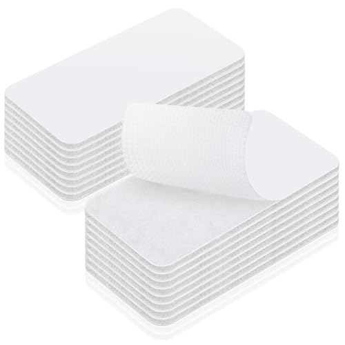 HOMMAND Klettband Selbstklebend Extra Stark, 16 Stück Doppelseitige Klebepads, Klettverschluss Selbstklebendes, Doppelseitiges Klebeband perfekt für Raumdekoration, Haus, Büro, Weiß, 50mm×100mm HOMMAND Klettband Selbstklebend Extra Stark, 16 Stück Doppelseitige Klebepads, Klettverschluss Selbstklebendes, Doppelseitiges Klebeband perfekt für Raumdekoration, Haus, Büro, Weiß, 50mm×100mm von HOMMAND