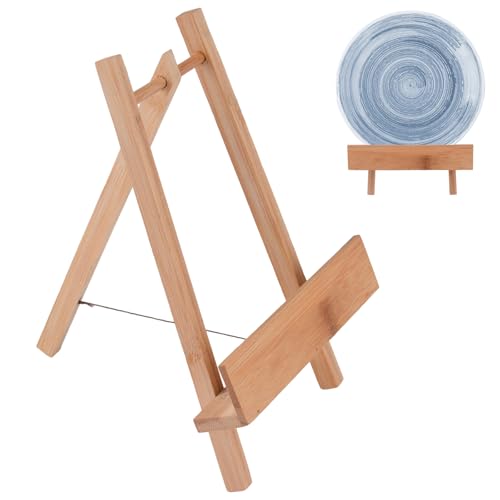 HOMMDECO Tetragon Tellerständer aus Holz für die Präsentation, 2 Stück, dekorativer Schreibtisch-Bilderrahmen, Kunsthalter, Staffeleien, zusammenklappbarer Schreibtisch, Dekoration für Tee, Kuchen HOMMDECO Tetragon Tellerständer aus Holz für die Präsentation, 2 Stück, dekorativer Schreibtisch-Bilderrahmen, Kunsthalter, Staffeleien, zusammenklappbarer Schreibtisch, Dekoration für Tee, Kuchen von HOMMDECO