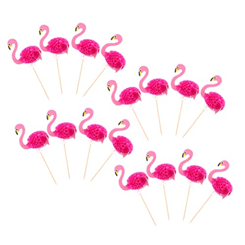 30 Stück Teiliges Hawaiianisches Party Dekorationsset für Kreative Papierstecker mit Flamingo Design für Kuchen und Desserts für Feiern und Anlässe 30 Stück Teiliges Hawaiianisches Party Dekorationsset für Kreative Papierstecker mit Flamingo Design für Kuchen und Desserts für Feiern und Anlässe von HOMOBABE