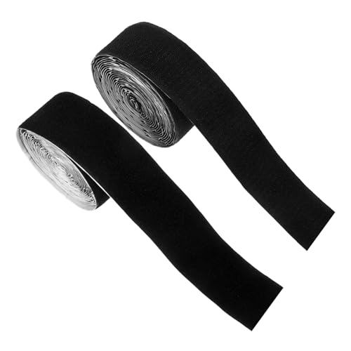 HOMOBABE 1 Rolle Klettband: Robuste Selbstklebende Klettbandrolle – Schwarze Befestigungsstreifen Für Den - Und Außenbereich von HOMOBABE