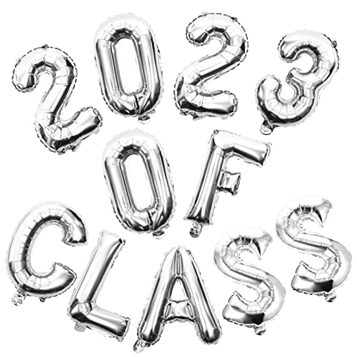 HOMOBABE 1 Satz Abschlussfeier Set Glänzende Folienballons Silber für Graduierung Party Deko und Kreative Foto Hintergründe mit Freunden HOMOBABE 1 Satz Abschlussfeier Set Glänzende Folienballons Silber für Graduierung Party Deko und Kreative Foto Hintergründe mit Freunden von HOMOBABE