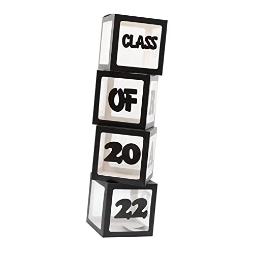 HOMOBABE 1 Satz Graduation Balloon Box mit Schwarzen Boxen Class Of Dekoration für Abschlussfeiern und Partys Einfache Handhabung und Kreative Gestaltungsmöglichkeiten HOMOBABE 1 Satz Graduation Balloon Box mit Schwarzen Boxen Class Of Dekoration für Abschlussfeiern und Partys Einfache Handhabung und Kreative Gestaltungsmöglichkeiten von HOMOBABE