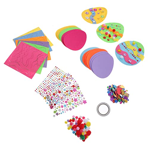 HOMOBABE 1 Satz Osterei-bastelset DIY Osterdeko-Set Ostern DIY Bastelset Gastgeschenke Für Ostern Ostervorräte Festival-Party-zubehör Partyzubehör Ostern Bastelset Stoff von HOMOBABE