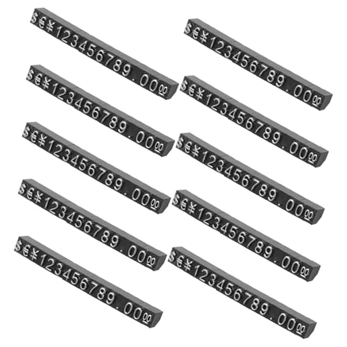HOMOBABE 10 Sätze Teiliges Kunststoff Preiswürfel Aufsteller für Schmuck Preisschild Etikettenhalter Schwarz Silber Zerlegbar Klare Preisanzeige für Einzelhandel und Einkaufszentren HOMOBABE 10 Sätze Teiliges Kunststoff Preiswürfel Aufsteller für Schmuck Preisschild Etikettenhalter Schwarz Silber Zerlegbar Klare Preisanzeige für Einzelhandel und Einkaufszentren von HOMOBABE