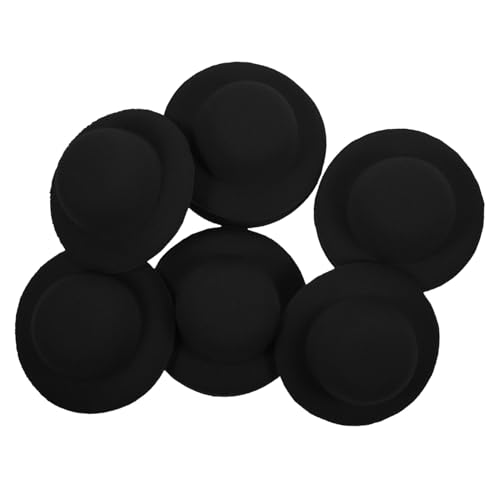 HOMOBABE 10 Stück Miniatur Hüte Imitation von Puppenhüten für Bastelprojekte Dekorationen und DIY Zubehör Schwarz für Mini Häuser Schulprojekte und Haaraccessoires HOMOBABE 10 Stück Miniatur Hüte Imitation von Puppenhüten für Bastelprojekte Dekorationen und DIY Zubehör Schwarz für Mini Häuser Schulprojekte und Haaraccessoires von HOMOBABE