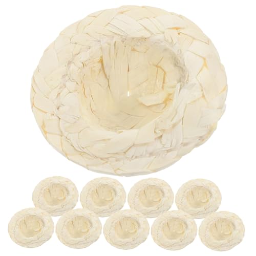 HOMOBABE 10 Stück Puppenmütze Puppenhaus gewebte Mütze Mini-Zylinder puppengewebte hüte Miniatur-Puppenhüte Dollhouse Accessories Dollhouse zubehör Mini-Hut-Modell Kleiner Strohhut HOMOBABE 10 Stück Puppenmütze Puppenhaus gewebte Mütze Mini-Zylinder puppengewebte hüte Miniatur-Puppenhüte Dollhouse Accessories Dollhouse zubehör Mini-Hut-Modell Kleiner Strohhut von HOMOBABE