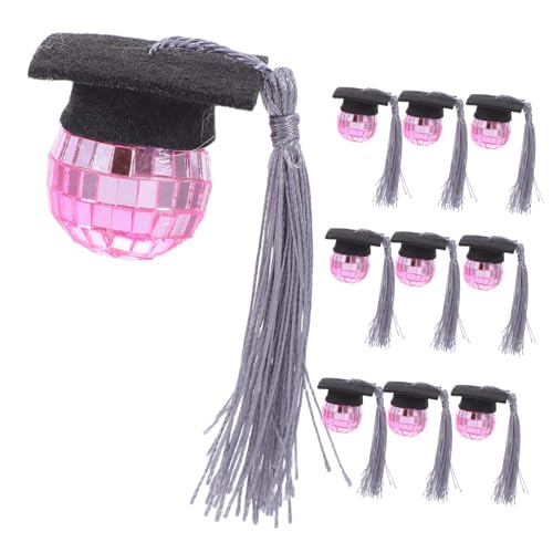 HOMOBABE 10 Stück Teiliges Abschluss Disco Ball Quastel Kappen Cupcake Toppers für Graduierungsfeiern Kindergarten Schule Hochschule und Master Abschlüsse Einfache Anwendung und Lebendige HOMOBABE 10 Stück Teiliges Abschluss Disco Ball Quastel Kappen Cupcake Toppers für Graduierungsfeiern Kindergarten Schule Hochschule und Master Abschlüsse Einfache Anwendung und Lebendige von HOMOBABE