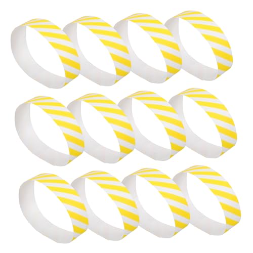 HOMOBABE 100 Stück Einweg Papierarmbänder für Events und Festivals Leichte Wasserfeste Einlassbänder für Konzert Party Freizeitpark Gelb Gestreift Komfortabel und Vielseitig Einsetzbar HOMOBABE 100 Stück Einweg Papierarmbänder für Events und Festivals Leichte Wasserfeste Einlassbänder für Konzert Party Freizeitpark Gelb Gestreift Komfortabel und Vielseitig Einsetzbar von HOMOBABE