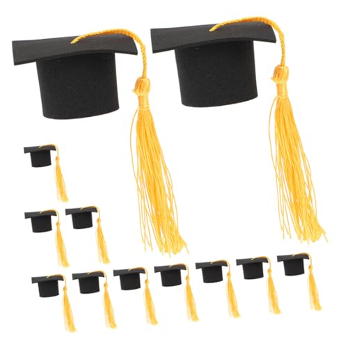 HOMOBABE 12 Stück Graduation Hat Cupcake Toppers Teiliges mit Quasten für Abschlussfeier Dekoration Tortendeko für Schulabschluss und Feierlichkeiten HOMOBABE 12 Stück Graduation Hat Cupcake Toppers Teiliges mit Quasten für Abschlussfeier Dekoration Tortendeko für Schulabschluss und Feierlichkeiten von HOMOBABE
