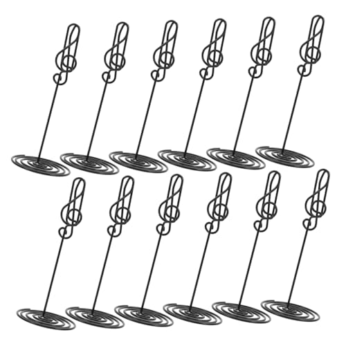 HOMOBABE 12 Stück Kreative Noten Tischkartenhalter Clips für Hochzeiten Partys Büro und Zuhause Stabiler Notizhalter für Platzkarten und Dekoration von HOMOBABE