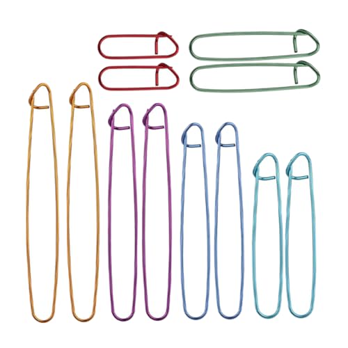 HOMOBABE 12 Stück Teiliges Set Bunter Garnhalter für Strickzubehör Aluminium Sicherheitsnadeln mit Antirutsch Design für Häkeln und Stricken Sicheres der Wolle HOMOBABE 12 Stück Teiliges Set Bunter Garnhalter für Strickzubehör Aluminium Sicherheitsnadeln mit Antirutsch Design für Häkeln und Stricken Sicheres der Wolle von HOMOBABE