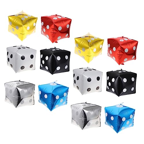 HOMOBABE 12Stücke Ballons aus Aluminiumfolie Geburtstagsdeko für Spieleabende Hochzeiten und Babypartys Je von HOMOBABE