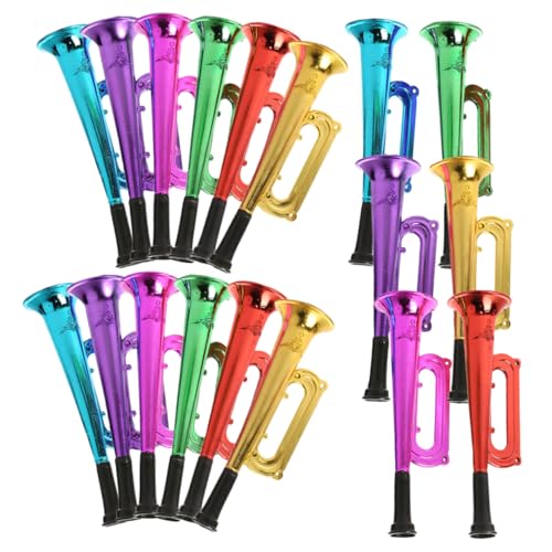 HOMOBABE 18 Stück Teiliges Bunter Plastik Trompeten für Sportevents und Spielzeughorn für Partys für Fußball und Leicht und Tragbar Robust und Sicher HOMOBABE 18 Stück Teiliges Bunter Plastik Trompeten für Sportevents und Spielzeughorn für Partys für Fußball und Leicht und Tragbar Robust und Sicher von HOMOBABE