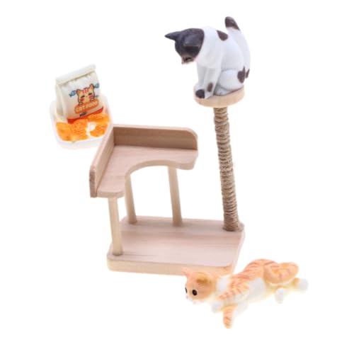 HOMOBABE 1satz Miniatur Katzen-kletterturm Für Puppenhäuser Holzfigur Modell Für Kreative Dekoration Und Miniaturszenen Zubehör Für Katzenliebhaber Und -projekte HOMOBABE 1satz Miniatur Katzen-kletterturm Für Puppenhäuser Holzfigur Modell Für Kreative Dekoration Und Miniaturszenen Zubehör Für Katzenliebhaber Und -projekte von HOMOBABE