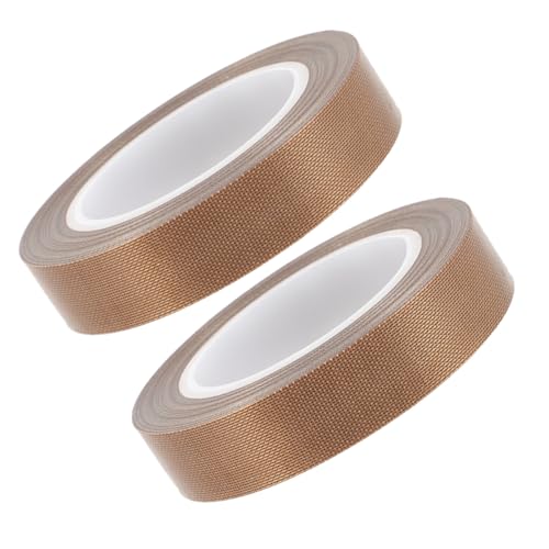 HOMOBABE 2 Rollen Hochtemperatur Ptfe Klebeband Hitzebeständig Isolierend für Vakuumiergeräte und Verpackungsanwendungen Langlebig und Leicht zu Lagern von HOMOBABE