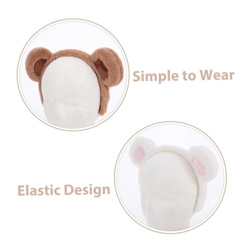 HOMOBABE 2 Stück Bärenohren Haarreifen aus Weichem Plüsch Verstellbar und Bequem Niedliches Kostüm accessoire für Erwachsene für Make up Gesichtsreinigung und Partygebrauch HOMOBABE 2 Stück Bärenohren Haarreifen aus Weichem Plüsch Verstellbar und Bequem Niedliches Kostüm accessoire für Erwachsene für Make up Gesichtsreinigung und Partygebrauch von HOMOBABE