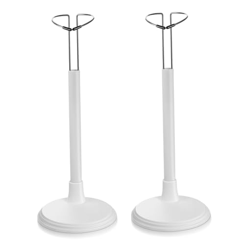 HOMOBABE 2 Stück Kreativer Puppenständer Tragbarer Spielzeugständer Weißer Puppenhalter für Puppen für Zuhause und Geschäfte Material Stabil und Platzsparend von HOMOBABE