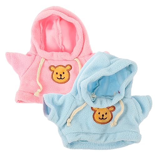 HOMOBABE 2 Stück Puppen ersetzen Kleidung Stofftierkleidung ausgestopft Plüschpuppe tragen puppenkleidung Puppen Kleidung Bear Costume kompaktes Puppenkostüm Puppenkostüm von HOMOBABE