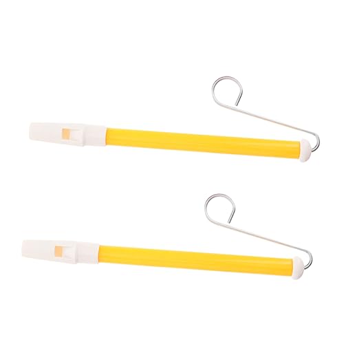 HOMOBABE 2 Stück Slide Whistle Lustige Musikflöte für Geeignet für Stressfreies und Kreative Entwicklung aus Sicherem Material Gelb HOMOBABE 2 Stück Slide Whistle Lustige Musikflöte für Geeignet für Stressfreies und Kreative Entwicklung aus Sicherem Material Gelb von HOMOBABE