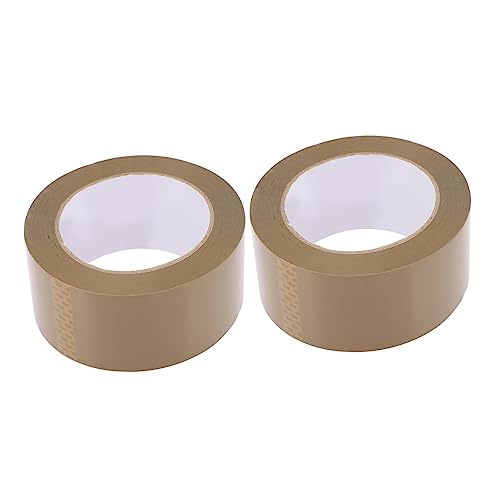 HOMOBABE 2 Stück Verpackungs Klebeband mit Hoher Haftkraft für Kartons für Umzug Versand und Lagerung Stark und Reißfest Braun für und Verpackung von HOMOBABE