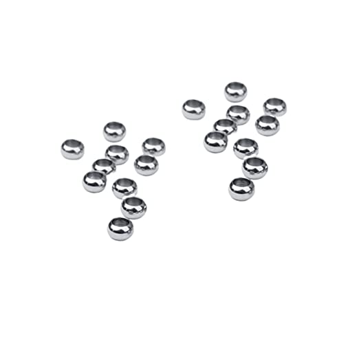 HOMOBABE 20 Stück Edelstahl Perlen mit Großem Loch Glatte Silberne Schmuckperlen für DIY Armband Halskette Ohrring Kreative Bastelperlen Zubehör für Schmuckherstellung HOMOBABE 20 Stück Edelstahl Perlen mit Großem Loch Glatte Silberne Schmuckperlen für DIY Armband Halskette Ohrring Kreative Bastelperlen Zubehör für Schmuckherstellung von HOMOBABE