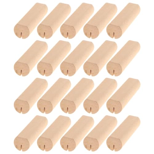HOMOBABE 20 Stück Holz Tischkartenhalter Vintage Platzkartenständer für Menüs Fotos und Notizen für Hochzeiten Geburtstagsfeiern und Heimdekoration von HOMOBABE