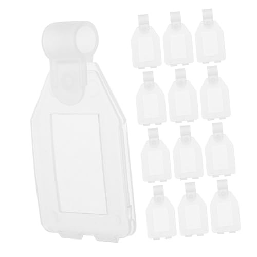 HOMOBABE 20 Stück Preisetikettenhalter für Supermärkte und Halter für Regalpreisschilder Transparent Vielseitig Einsetzbar für Einzelhandel und Messen von HOMOBABE