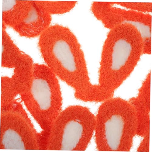 HOMOBABE 20 Stück Teiliges Plüsch Hasenohren Haarspangen in Orange Leichte Langlebige DIY Haar accessoires für Frauen Kreative Rabbit Ear Charms für Haar dekoration und Handwerksfreude von HOMOBABE