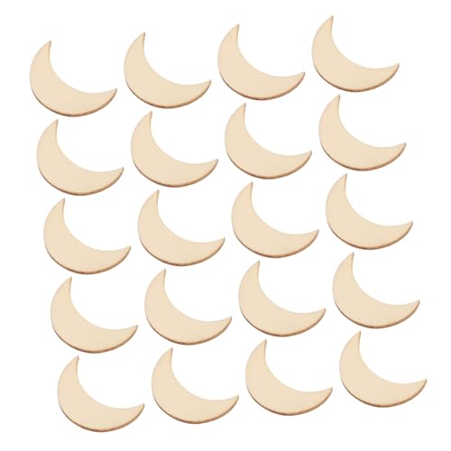 HOMOBABE 20 Stück Teiliges Unvollendete Holzscheiben Mondform Naturbelassen zum Basteln DIY Weihnachtsbaumdekoration Anhänger Holzchips für Handwerk und Kreativprojekte HOMOBABE 20 Stück Teiliges Unvollendete Holzscheiben Mondform Naturbelassen zum Basteln DIY Weihnachtsbaumdekoration Anhänger Holzchips für Handwerk und Kreativprojekte von HOMOBABE
