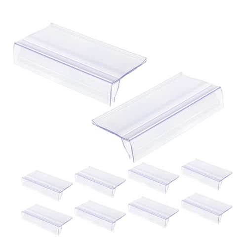 HOMOBABE 20 Stück Transparente Etikettenhalter für Preisschilder Robuste Kunststoffkonstruktion für Supermärkte und Einzelhandel Einfaches Wechseln Etiketten Klare Sichtbarkeit und HOMOBABE 20 Stück Transparente Etikettenhalter für Preisschilder Robuste Kunststoffkonstruktion für Supermärkte und Einzelhandel Einfaches Wechseln Etiketten Klare Sichtbarkeit und von HOMOBABE
