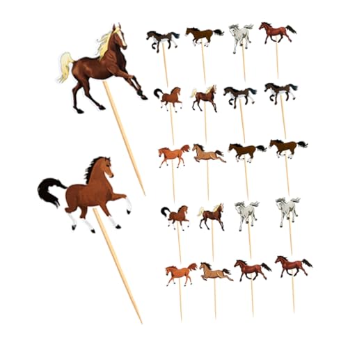 HOMOBABE 24 Stück Tier Themen Cake Toppers für Geburtstagsfeiern Pferde Cupcake Picks für Unvergessliche HOMOBABE 24 Stück Tier Themen Cake Toppers für Geburtstagsfeiern Pferde Cupcake Picks für Unvergessliche von HOMOBABE