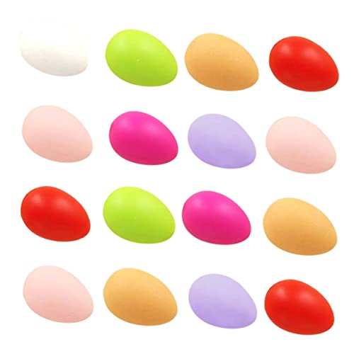 HOMOBABE 24 Stück gefärbte Eier ostereier bastelset easter eggs Ostereier für die Farm künstlich Probieren ostern DIY eierschale Eierschalen-Requisite Plastik von HOMOBABE